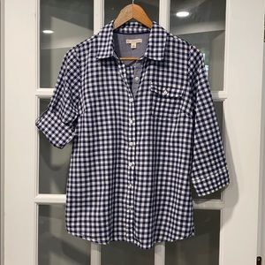 Dress Barn 3/4 Sleeve Button Up